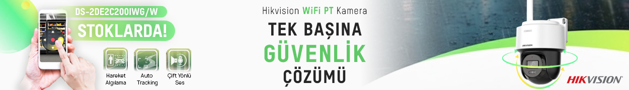 Hikvision WiFi PT Kamera Tek Başına Güvenlik Çözümü