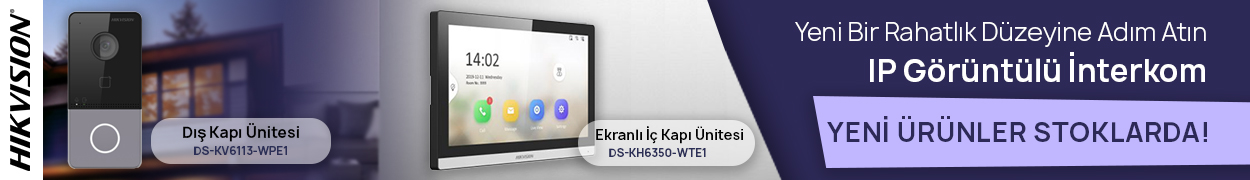 Hikvision Yeni Bir Rahatlık Düzeyine Adım Atın IP Görüntülü İnterkom Üürnleri Stoklarda!