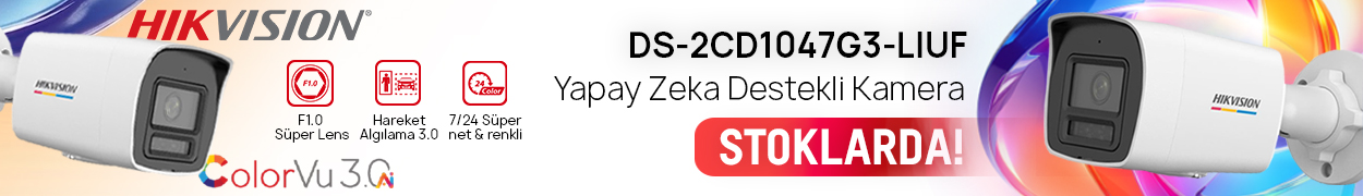 Hikvision DS-2CD1047G3-LIUF Yapay Zeka Destekli Kamera Stoklarda!