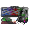 Rampage KM-404 ARGENTI Q Rainbow USB Gaming Combo Klavye+Kulaklık+Mouse+Mousepad