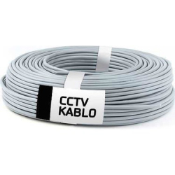 Cctv 2+1 Bg50 Tam Bakır Qaks Kalay Kaplı Kamera Kablosu 0,50Mm - 100Mt