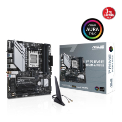 Asus Prime B650M-A Wifi Ii B650 Ddr5 M.2 Dp/Hdmi/Vga Pci 4.0 Am5 Anakart