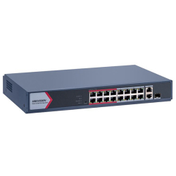 Hikvision Ds-3E1318P-Ei/M 16 Port Poe (130W) 10/100Mbps + 2Xgb,1Xsfp Uplink