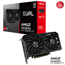 Asus Dual-Rx9060Xt-16G 16Gb Gddr6 128Bit Dp/Hdmi Pci 5.0 Ekran Kartı