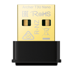 Tp-Link Archer T3U Nano Ac1300 Mu-Mimo Dual Band Wi-Fi Usb Adapt&Ouml;R