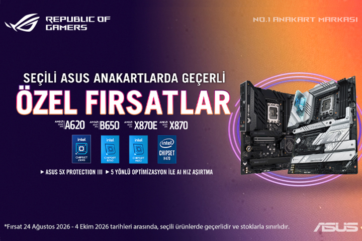 Seçili ASUS Anakartlarda Geçerli Özel Fırsatlar!