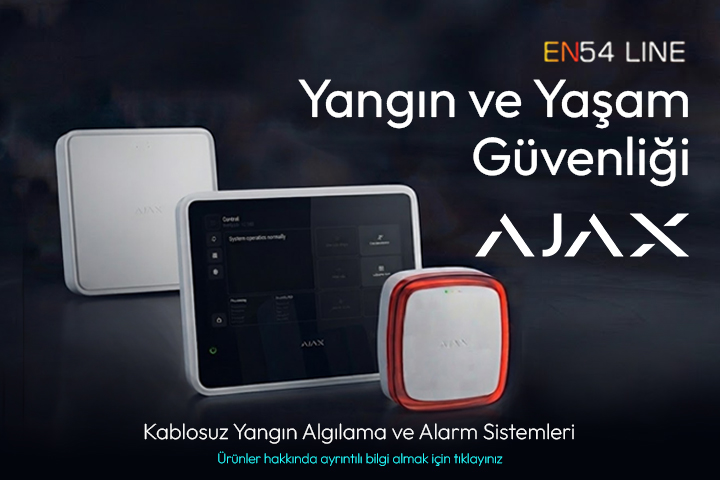 Ajax EN54 LINE Kablosuz Yangın Algılama Ve Alarm Sistemleri