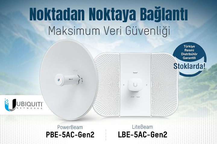 UBNT Noktadan Noktaya Bağlantı İle Maksimum Veri Güvenliği