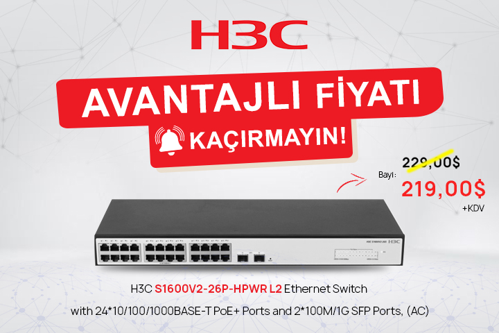 H3C -  Avantajlı Fiyatı Kaçırmayın !