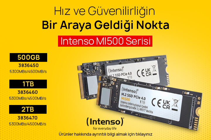 Intenso MI500 Serisi Hız ve Güvenilirliğin Bir Araya Geldiği Nokta!