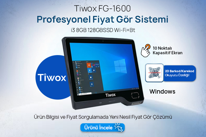 Tiwox FG-1600 Profesyonel Fiyat Gör Sistemi