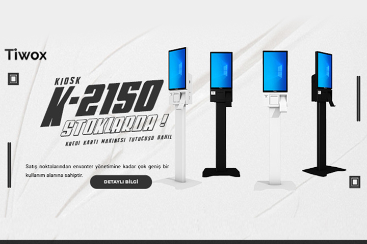 Tiwox Kiosk K-2150 Stoklarda